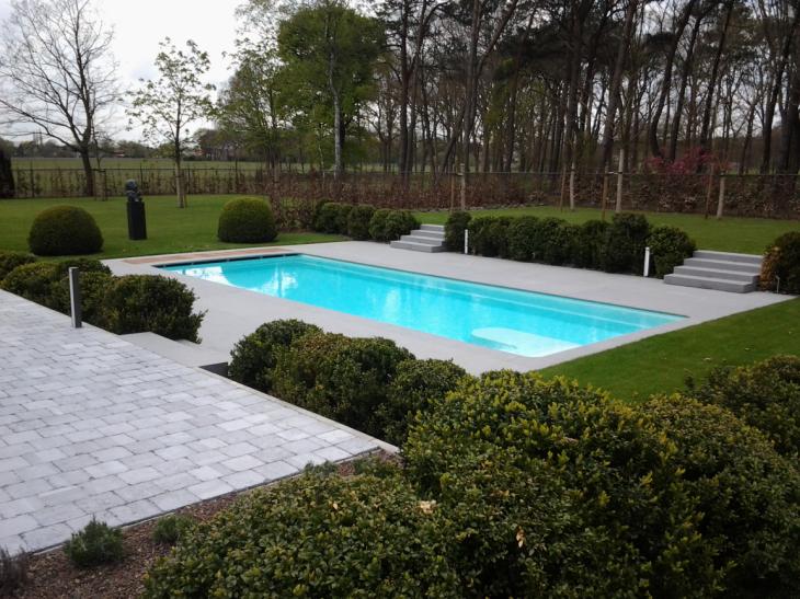 zwembad, terras, boordsteen, poolhouse, Total Pool Concept